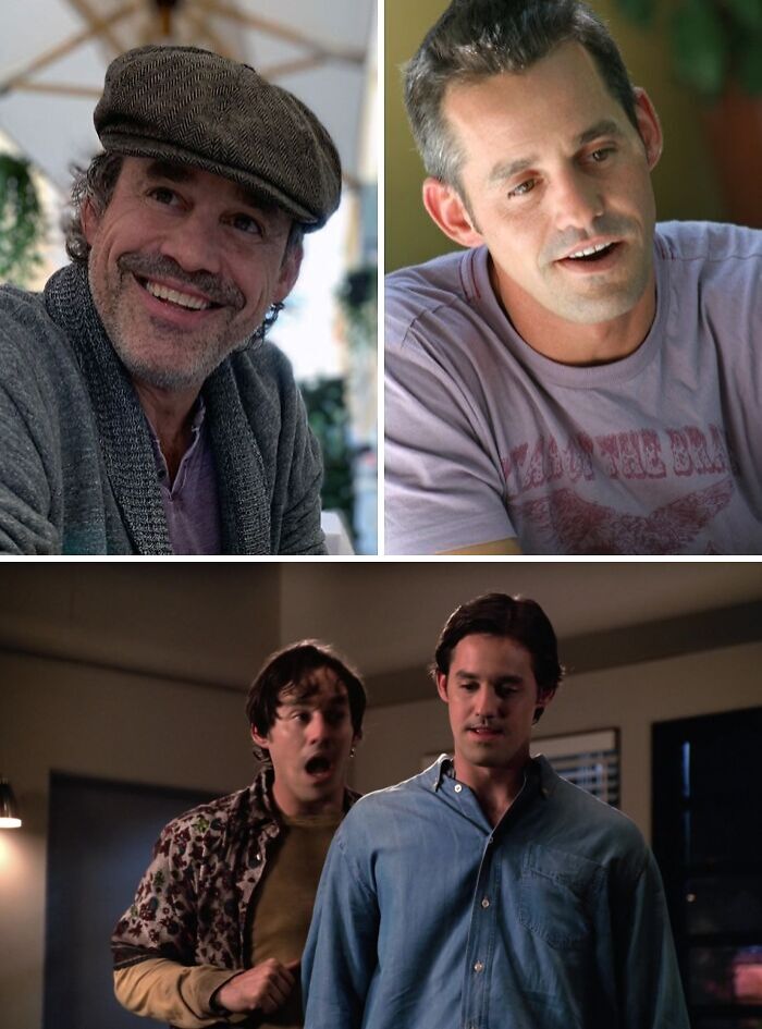 Celebrity twins in candid and movie scenes showcasing the unique bonds and looks of famous twin actors together.