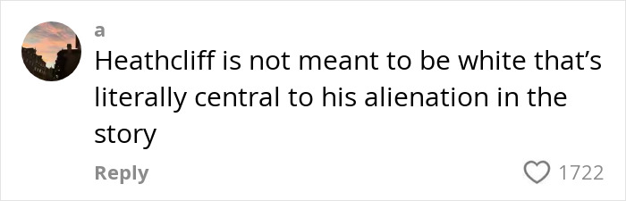 Comment reading Heathcliff's race and its impact on alienation in Margot Robbie's provocative Wuthering Heights trailer controversy.