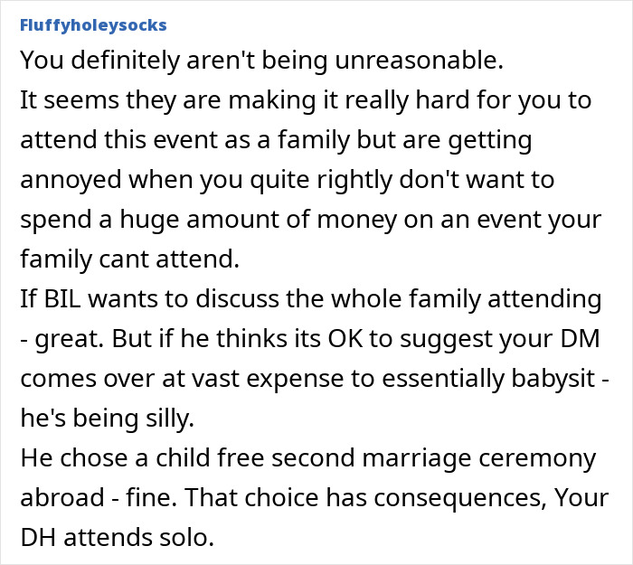 Text conversation about couple willing to travel long hours and spend £11k on BIL's child-free wedding plans. Text conversation about couple willing to travel long hours and spend £11k on BIL's child-free wedding plans.
