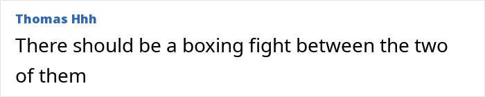 Comment suggesting a boxing fight between Victoria Beckham and Brooklyn's wife Nicola Peltz amid rumored family feud.