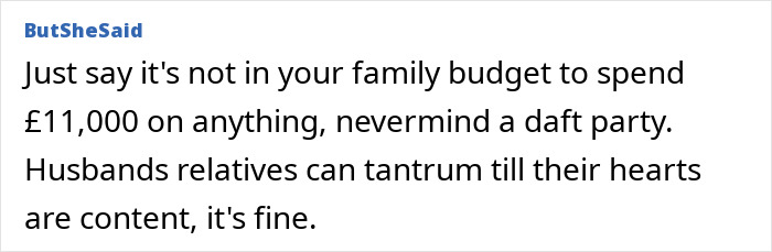 Text post discussing a couple canceling plans to spend £11k on a brother-in-law’s child-free wedding. Text post discussing a couple canceling plans to spend £11k on a brother-in-law’s child-free wedding.