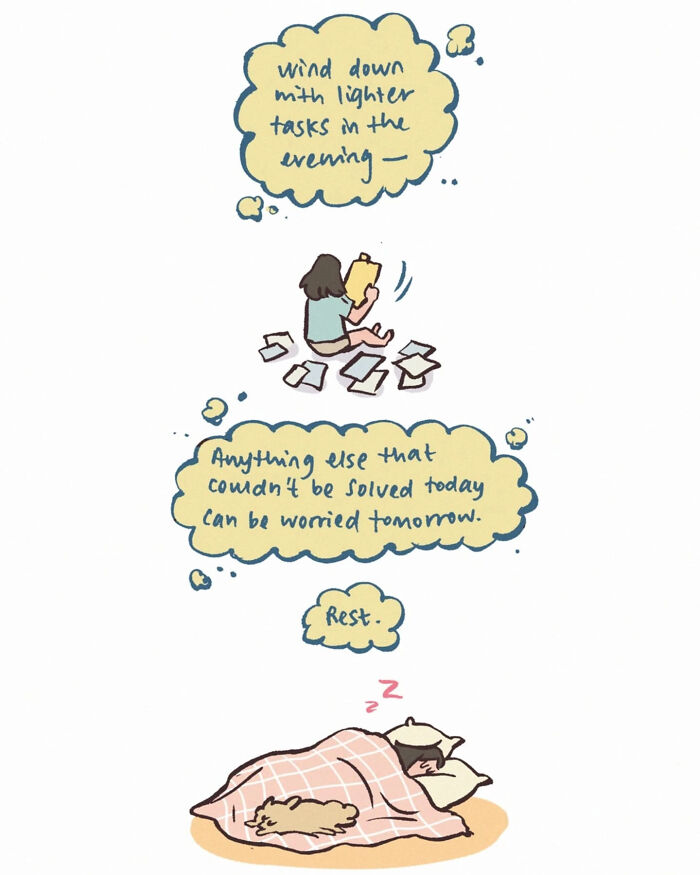 Malaysian artist's relatable comic showing frustration with important life lessons not taught in school.