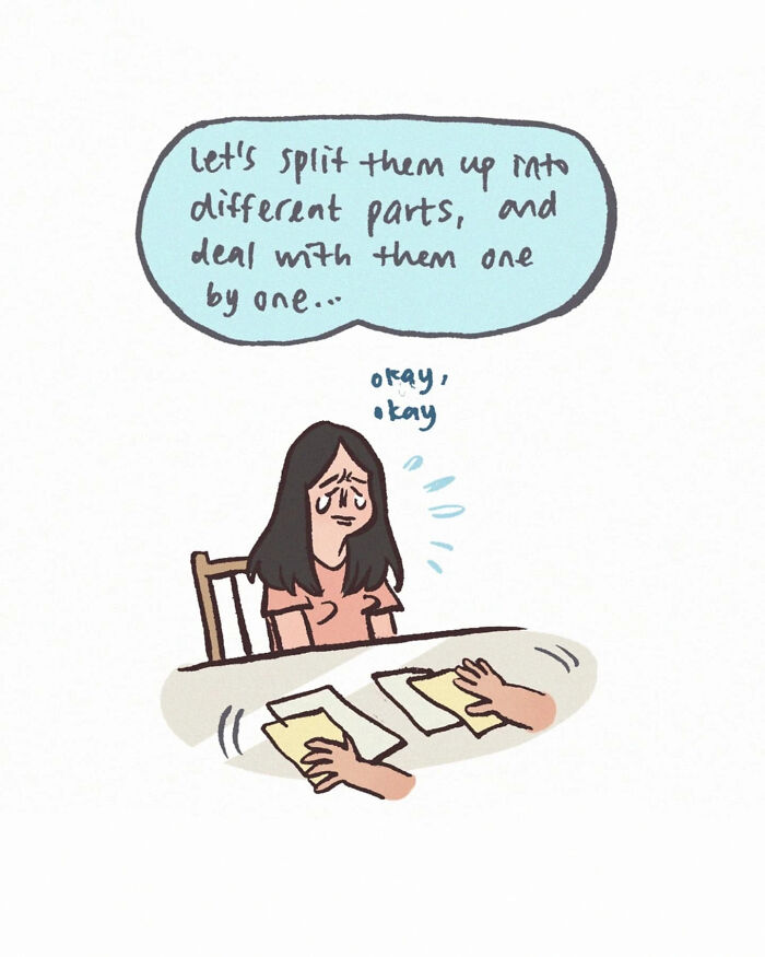 Malaysian artist's relatable comic showing frustration with important life lessons not taught in school.