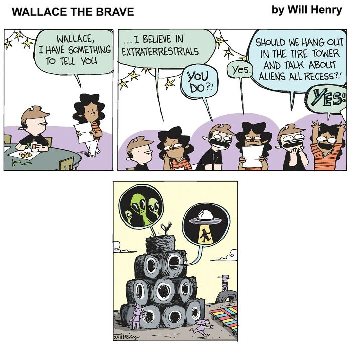 Comic strip from artist Will Henry expanding his whimsical comic universe with new Snug Harbor tales.