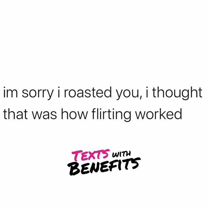 Text about roasting as a mistaken way to flirt, illustrating unhinged tweets about dating humor.
