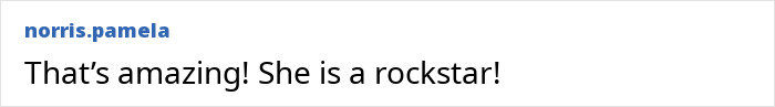 User comment on social media reading, "That&rsquo;s amazing! She is a rockstar!" about a cat that refused to give up on finding love.