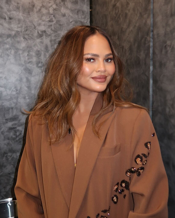 Mujer famosa con cabello suelto y maquillaje natural, vistiendo abrigo marrón, ilustrando celebridades que perdieron fanbases rápidamente.