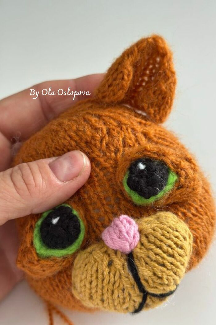 Puss In Boots 💖 Knitting Toy Pattern - Toy Knitting Patterns / By Ola Oslopova - Olaknittedbears