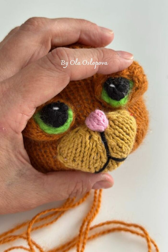 Puss In Boots 💖 Knitting Toy Pattern - Toy Knitting Patterns / By Ola Oslopova - Olaknittedbears
