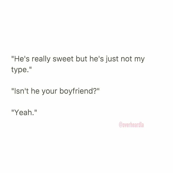 Text conversation about dating with a humorous twist overheard in a funny dating conversation snippet.