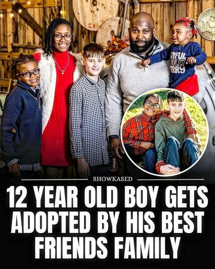 Happy family moment showing wholesome adoption story, perfect for adorable and wholesome posts to brighten your feed.