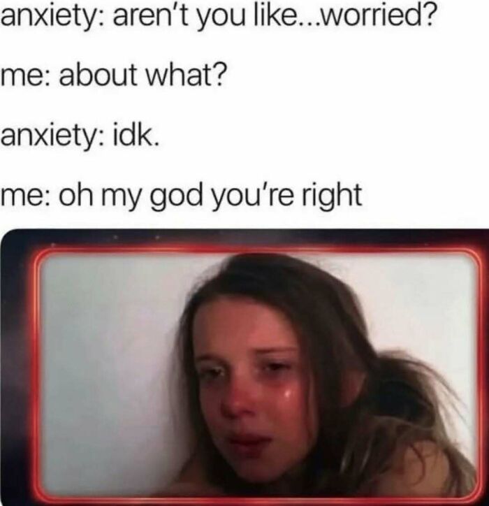 Young woman with tear-streaked face reflecting anxiety, featured in serotonin boost images for daily mental health awareness.