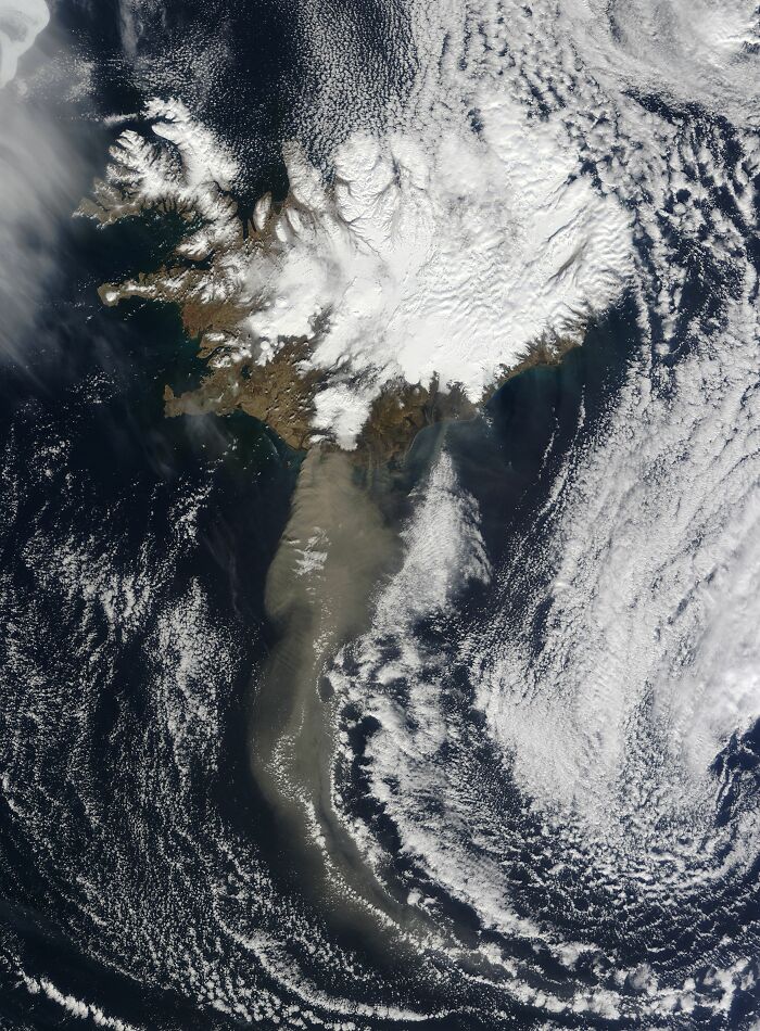 The Eyjafjallajökull Volcano Eruption, Iceland, April 2010
