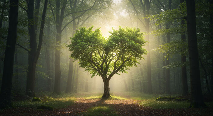 A Tree That Looks Like A Heart