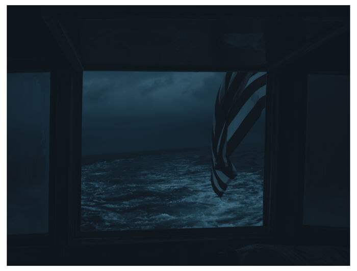 Flag At The Stern By Benita Mayo