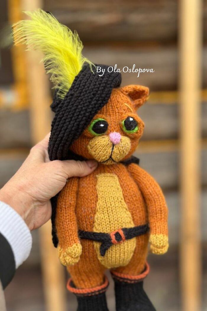 Puss In Boots Knitting Pattern By Olga Oslopova