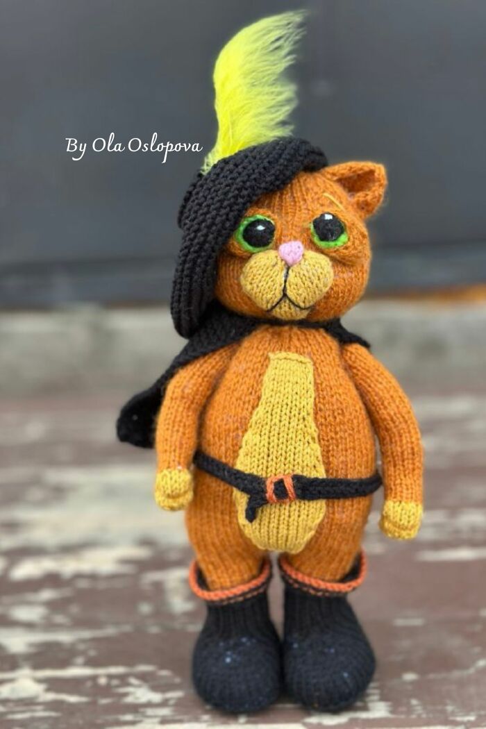 Puss In Boots Knitting Pattern By Olga Oslopova
