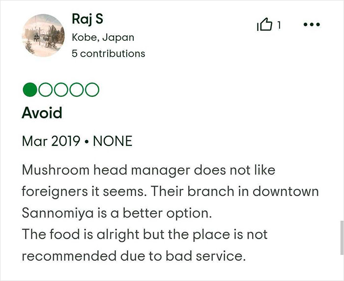 Tripadvisor review from Kobe about tourists kicked out of Japanese restaurant over revealing sports attire and bad service. Tripadvisor review from Kobe about tourists kicked out of Japanese restaurant over revealing sports attire and bad service.