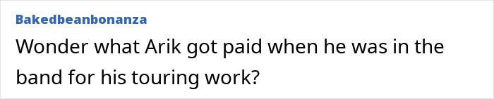 Comment about former Red Hot Chili Peppers star asking for help on GoFundMe to escape homelessness.