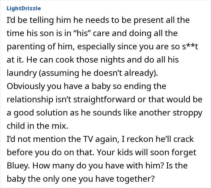 Man Refuses To Buy A New TV After His Son Smashed Theirs Out Of Anger