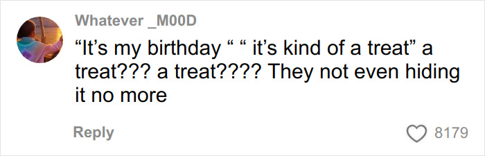 Social media comment reacting to an aesthetician's disgusting interaction with a man who lied on his booking.