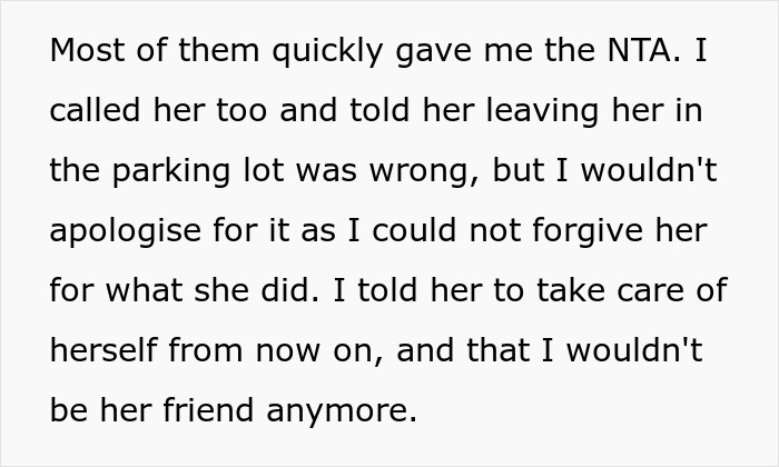 Text excerpt from a story about a disabled teen who is abandoned by her best friend after repeated conflicts.
