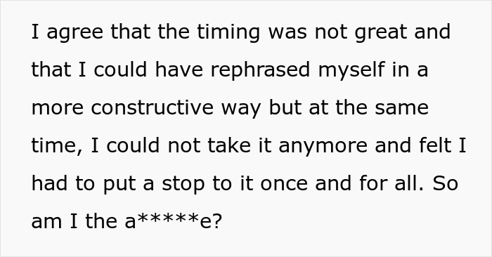 Text discussing a wife confronting her brother-in-law over racist slurs during dinner, causing family tension.