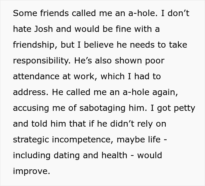 Text showing a friend&rsquo;s complaints and insults despite help with a place to stay and a job from a lady.