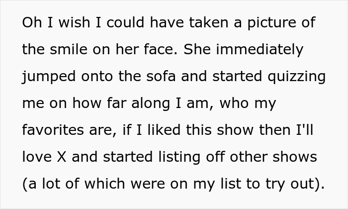 Text excerpt showing a mom admitting she likes one daughter more than the other and struggles to hide her feelings.