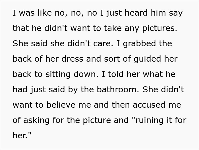 Text excerpt about wife taking free pass with John Krasinski and husband refusing her picture request.