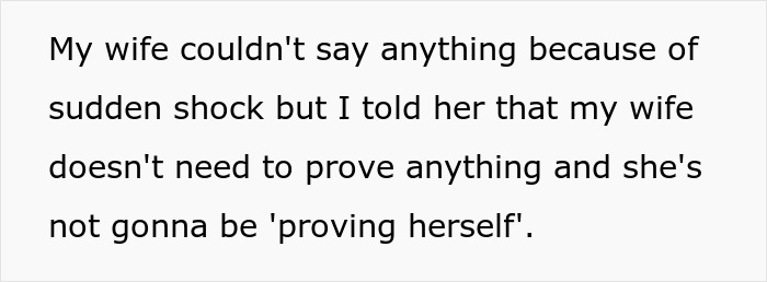 Text about a man defending his wife amid cheating accusations and family siding with the ex-mistress.