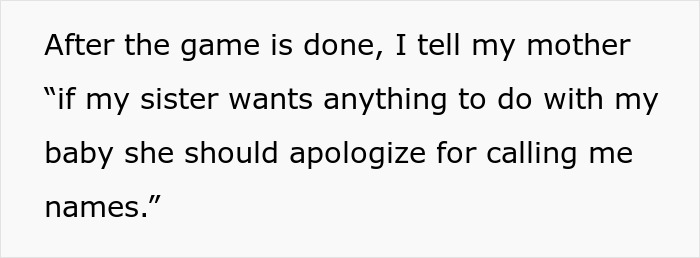 Pregnant woman going no-contact with sister after Thanksgiving disaster involving name-calling and family tension.