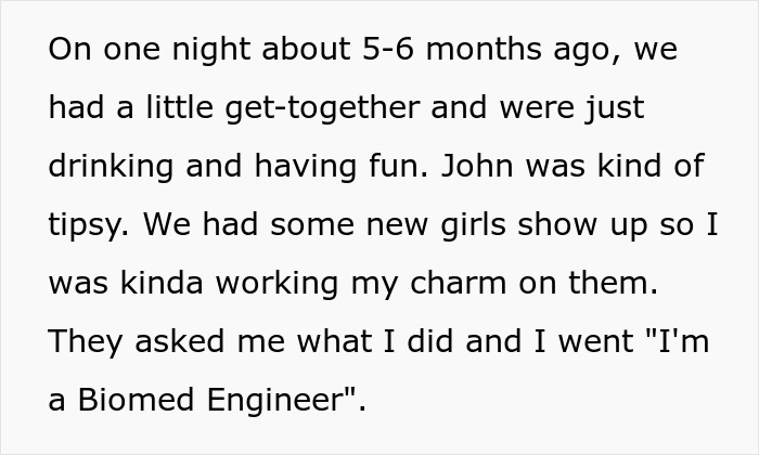 Text excerpt describing a get-together with a tipsy friend and new girls, relating to an annoying toxic friend photographer.