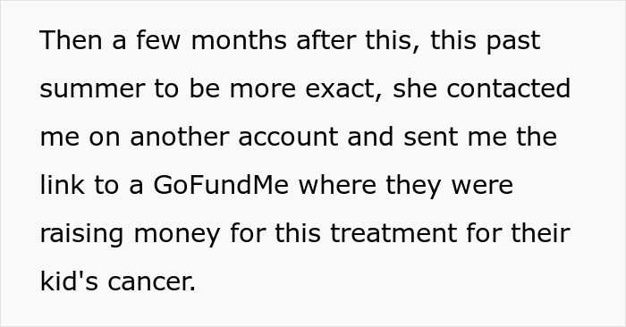 Text excerpt from a story where a bio mom abandons her son and later asks for financial support. Text excerpt from a story where a bio mom abandons her son and later asks for financial support.