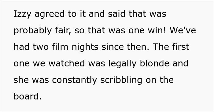 Text excerpt showing a mom admitting she likes one daughter more than the other and struggles to hide it.