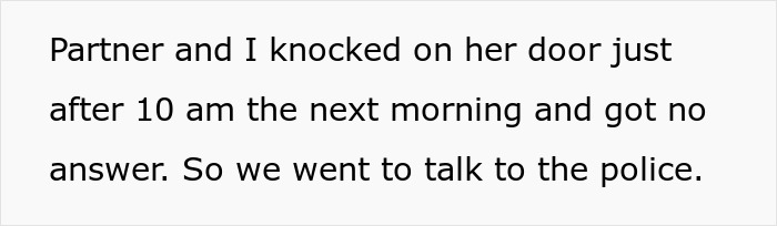 Text excerpt describing a situation where an elderly lady allegedly plans to steal neighbor&rsquo;s dog, and the owner is in shock.