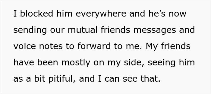 Text excerpt showing a woman&rsquo;s perspective after being called a gold digger for wanting fair chores.