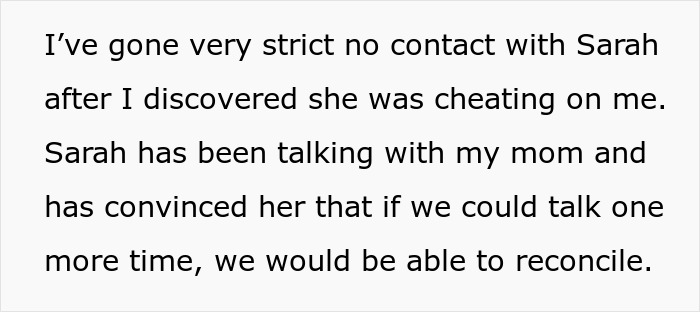 Man runs out the window after his mom&rsquo;s attempt to reconcile him and his ex-fianc&eacute; causes tension.