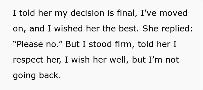 Text showing a woman&rsquo;s final decision to move on after rejection, calling out bestie as he dates another girl.