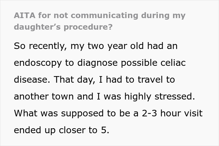 Mother accuses daughter of kidnapping after lack of communication during child&rsquo;s medical procedure causes stress.