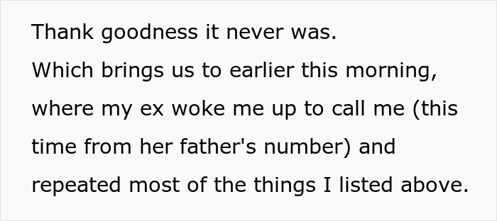 Text snippet discussing a man confronting issues after his girlfriend secretly invites her criminal ex to his house.