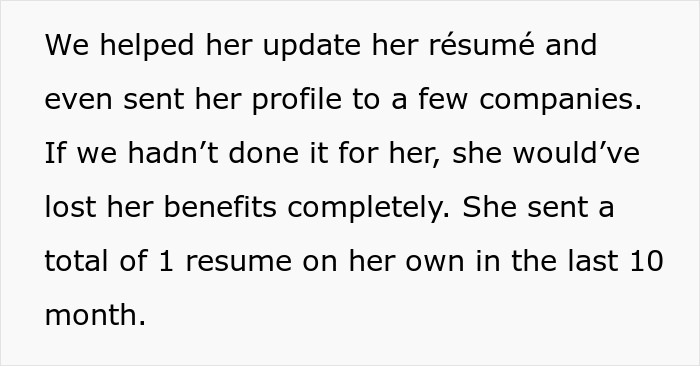 Text about helping a homeless friend update r&eacute;sum&eacute; and send profile to companies to avoid losing benefits.