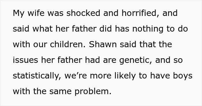 Text excerpt about a man&rsquo;s theory causing shock and horror during Thanksgiving, leading to family conflict.