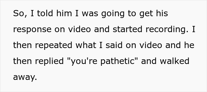 Text excerpt showing a confrontation involving an HOA board member refusing to follow pet ownership rules.