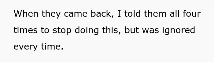 Text image with a quote about setting a boundary regarding disabled brother&rsquo;s care after repeated drop-off incidents.