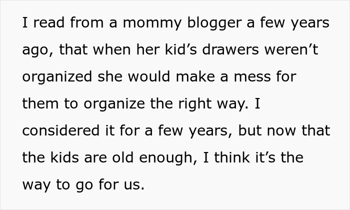Alt text: Clean f***k mom and daughter organizing and sorting clothes drawers together in a bright, tidy room.