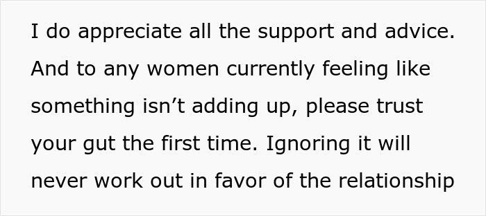 Text post about a woman suspecting her fianc&eacute; is hiding a secret kid after finding kids' clothing.