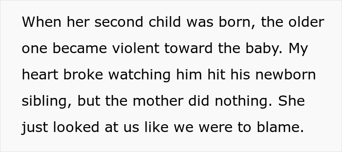 Woman gleams watching cousin&rsquo;s wife struggle after she finally quits being her free babysitter and childcare challenges arise.