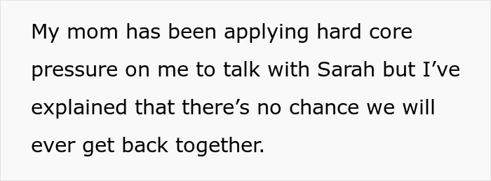 Man running out the window to escape after his mom tries to reconcile him with his ex fianc&eacute;.