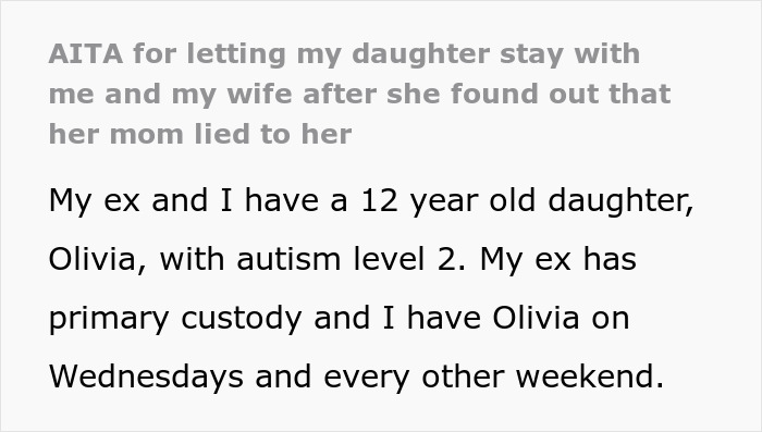 Text discussing a woman&rsquo;s work trip that was actually a vacation and how her autistic child refuses to go home.